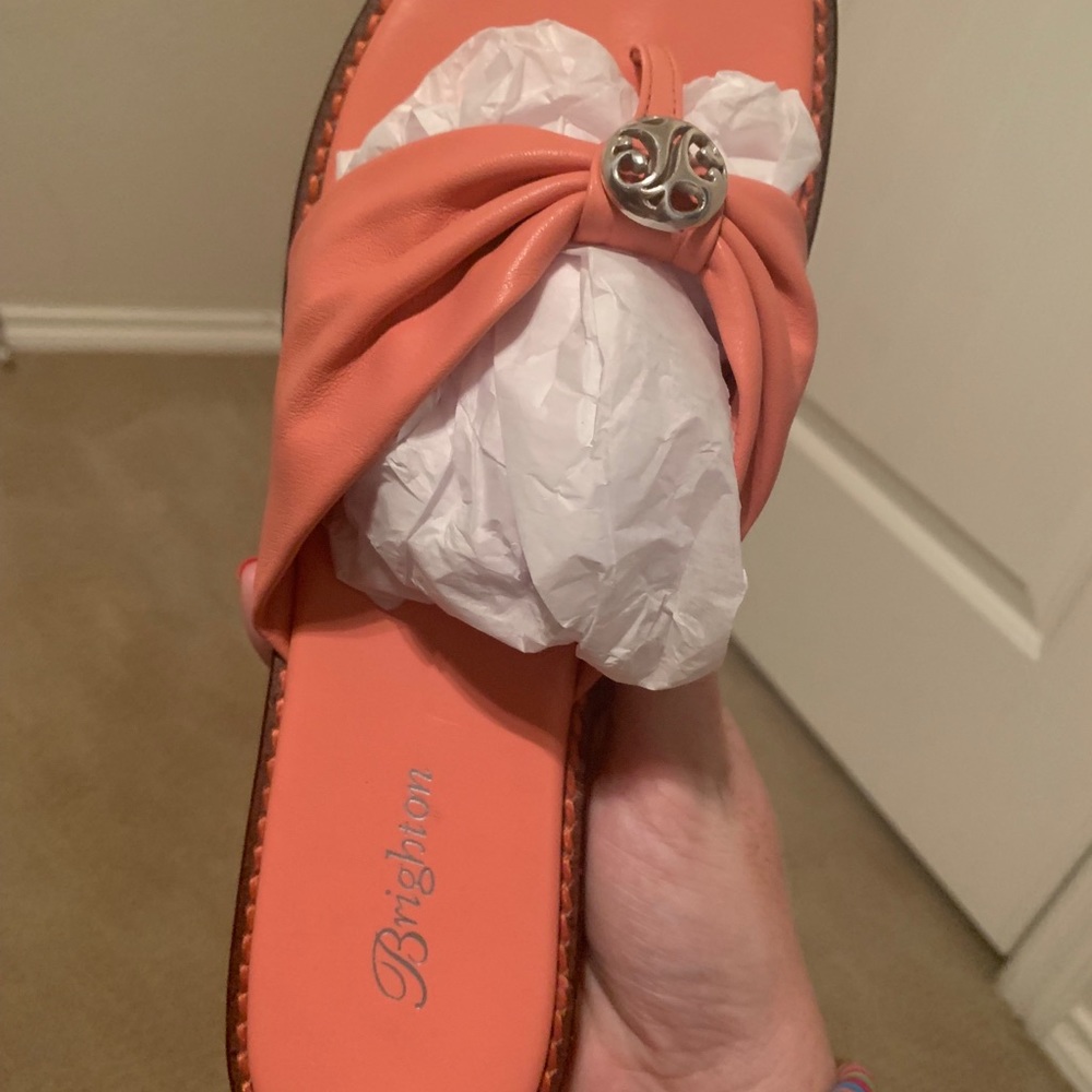 Brighton light pink (peach) flip flops!